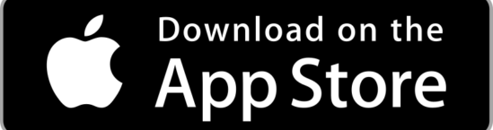 A black and white image of the download app store button.